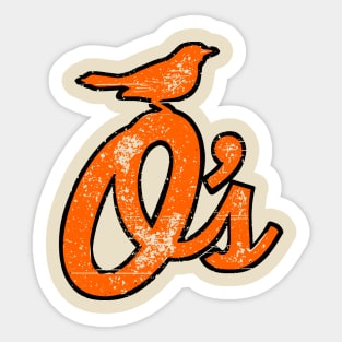 Vintage O’s with Oriole Sticker